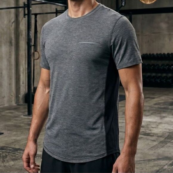 lululemon athletica Other - Lululemon Performance Tech Pocket Small Short Sleeve Obsidian Gray Running Shirt
